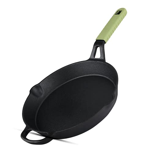 BERGNER Elements Cast Iron 26 cm Fry Pan, Pre-Seasoned, for...