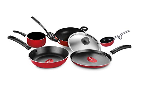 Pigeon by Stoverkraft Non-Stick Cookware Set of 7 Pc w/o Induction Base Includes...