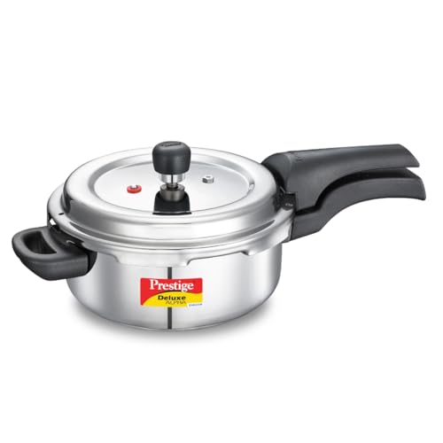 Prestige 3L Svachh Deluxe Alpha stainless steel Pressure Cooker|Outer lid|3-4...