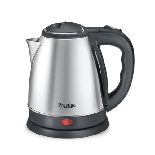 Prestige 1.5 Litres Electric Kettle (PKOSS 1.5)|1500W | Silver - Black| Automatic...