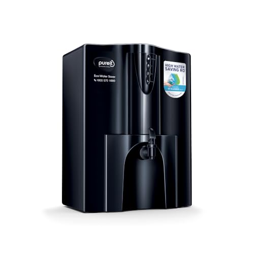 HUL Pureit Eco Water Saver Mineral RO+UV+MF AS wall mounted/Counter top Black 10L |...