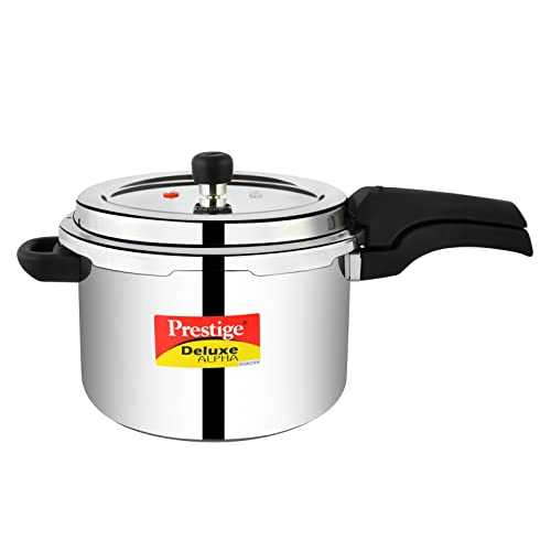 Prestige 6.5 Litres Deluxe Alpha Svachh Induction Base Outer Lid Stainless Steel...