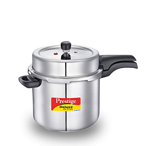 Prestige 10 Litres Svachh Deluxe Alpha Induction Base Outer Lid Stainless Steel...