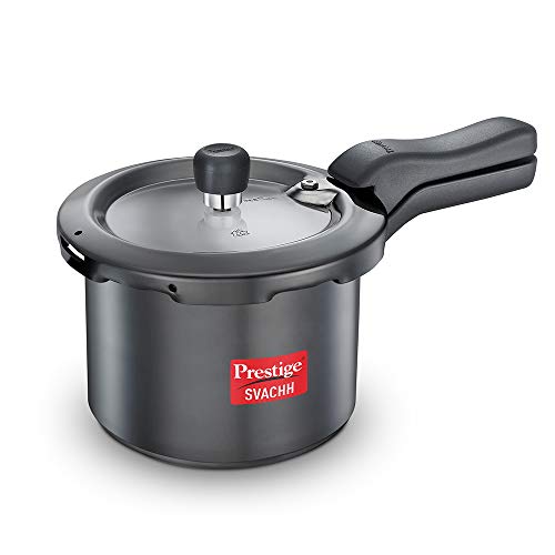 Prestige Svachh 3 Litre Outer Lid Pressure Cooker With Hard Anodized Aluminium Body...
