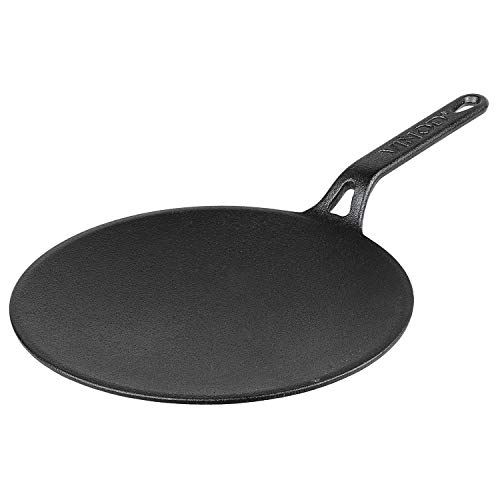 Vinod Legacy Pre Seasoned Cast Iron Roti/Chapati/Phulka Tawa with Handle - 26 cm |...