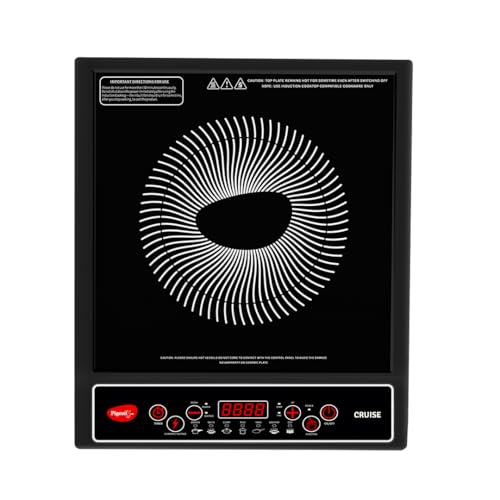 Pigeon by Stovekraft Cruise 1800 watt Induction Cooktop With Crystal Glass,7 Segments...