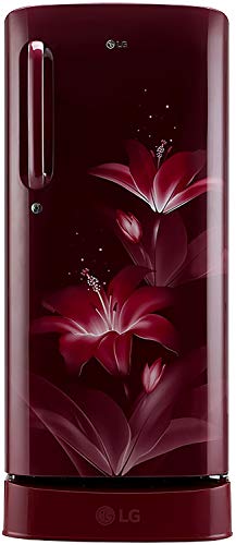 LG 190 L 4 Star Inverter Direct-Cool Single Door Refrigerator (GL-D201ARGY, Ruby...
