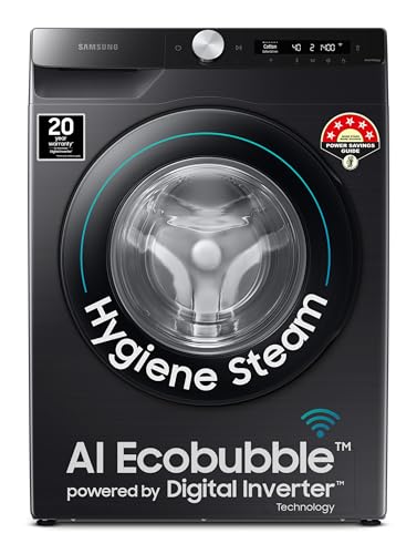 Samsung 8 kg, 5 star, Eco Bubble Technology, AI Control, Wi-Fi, Fully-Automatic Front...