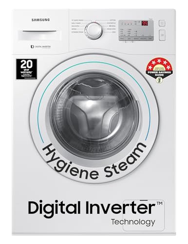 Samsung 6 kg, 5 star, Digital Inverter Motor, Fully-Automatic Front Load Washing...
