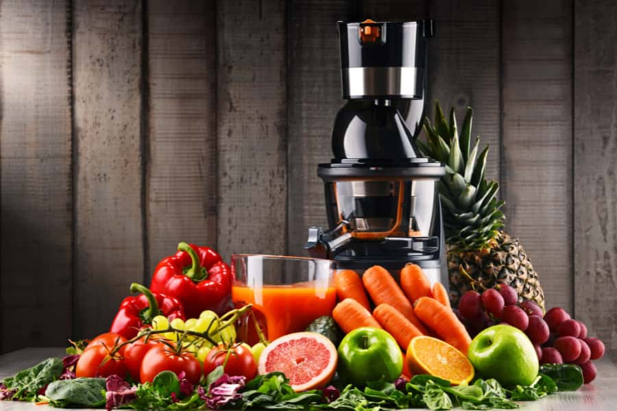 a cold press juicer