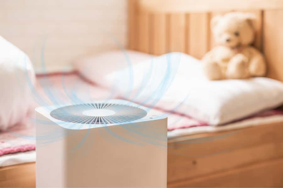 air purifier working