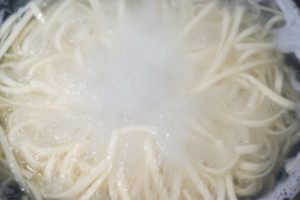 boiling noodles