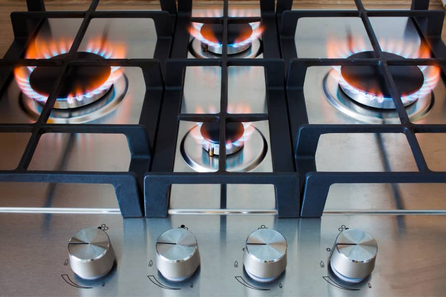 glass top gas stove