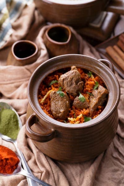 high capacity of the biryani vessel