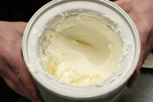 ice cream in maker