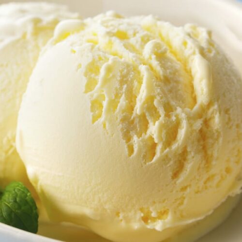 ice cream made in an ice cream maker