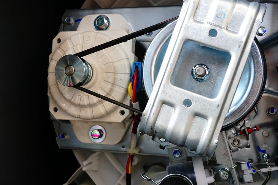 main drive motor with pulley of a washing machine