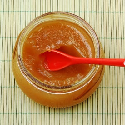 Making Apple Butter with hand blender