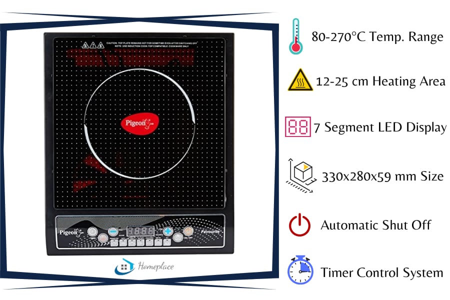Pigeon Stovekraft Cruise 1800 watt Induction Cooktop