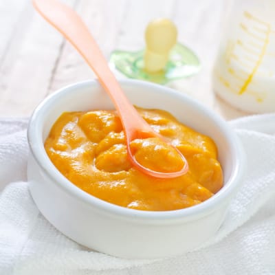 Preparing Baby Food with hand blender