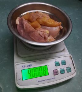 raw chicken for chicken 65