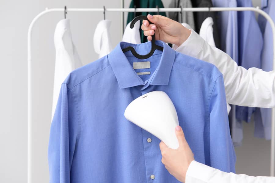 steaming clothes