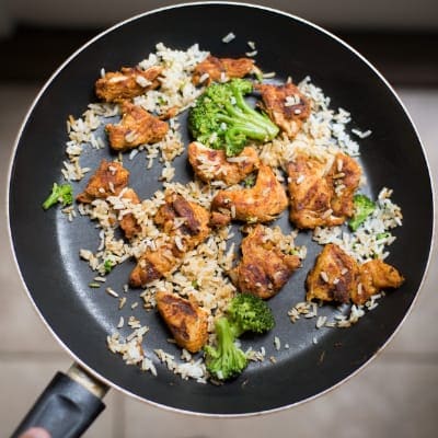 cooking on Teflon (PTFE) coated Graniteware