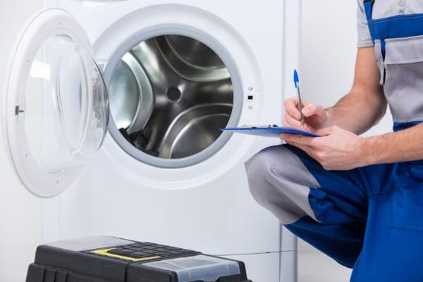 testing a washing machine