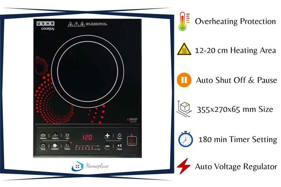 Usha Cook Joy 1600 watt Induction Cooktop