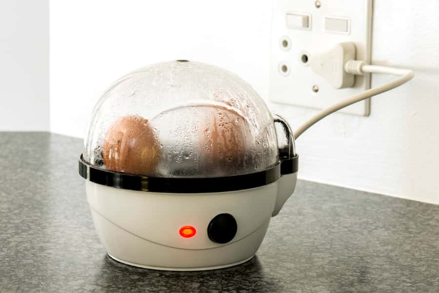 using an egg boiler