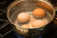 boil egg in a electric kettle